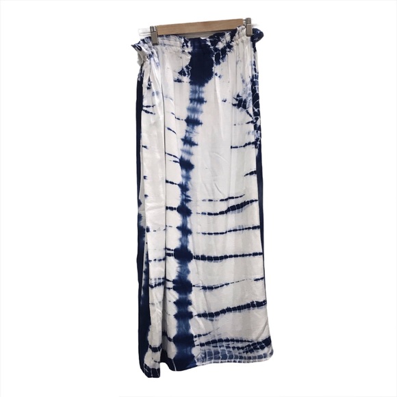 Emerson Fry Drawstring Skirt Tie Dye Indigo - Picture 3 of 5